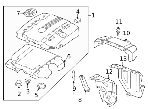 Engine Appearance Cover for 2011 Cadillac CTS #0