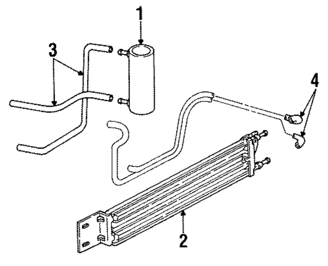 4546239 - Belts &amp; Cooling: Automatic Transmission Oil Cooler Hose for Mopar Image