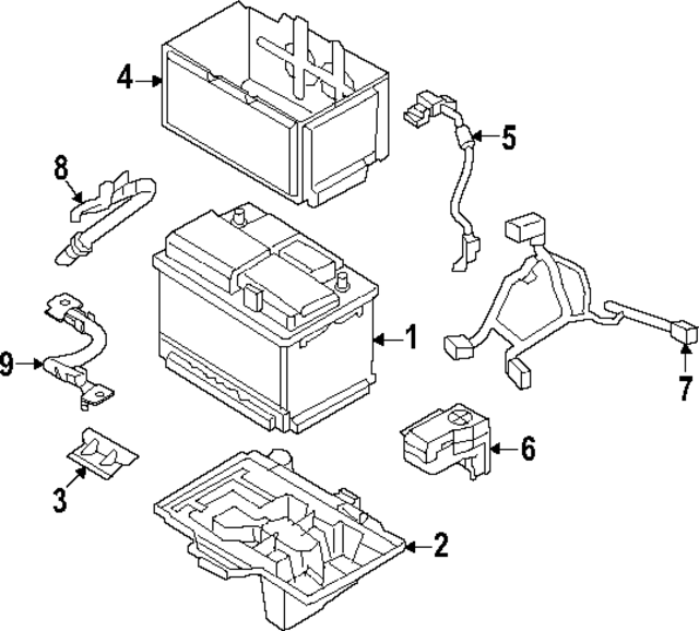 37150K5000 - : Battery Tray for Hyundai Image