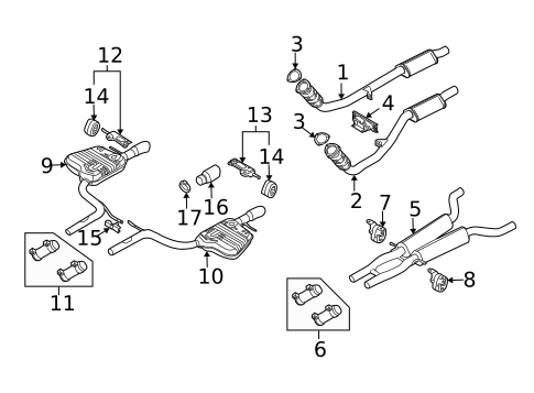 Exhaust Components for 2007 Audi A6 Quattro #0