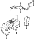 10242113 - Fuel System: Tank for Chevrolet: Lumina APV | Oldsmobile: Silhouette | Pontiac: Trans Sport Image