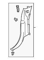 ML3Z16278D12AF - Body: Rear Pillar Trim for Ford Image