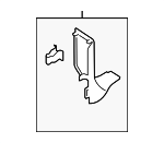 ML3Z1502345AA - Body: Cowl Kick Panel for Ford: F-150, F-150 Lightning Image