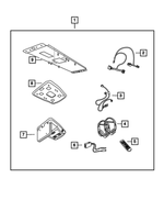 82210347 - Mopar Accessories - Component Parts: Monitor With Dvd Media System for Mopar Image