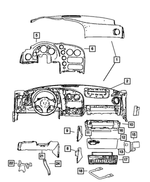 XT19DX9AB - : Instrument Panel, Left for Mopar Image