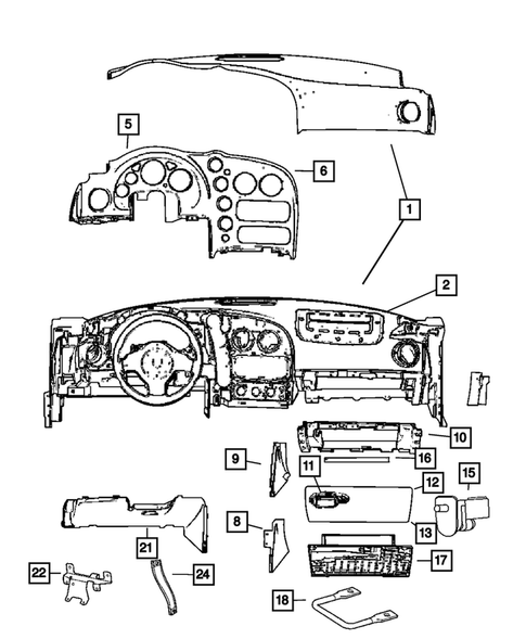 Instrument Panel for 2006 Dodge Viper #0