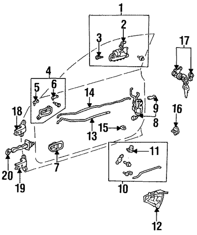 6931020690 - : Door Lock Actuator Motor for Toyota Image