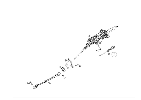 Steerg. Column Jacket Tube & Steerg. Shaft for 2017 Mercedes-Benz G550 #0