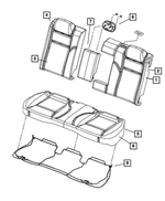 1VK31XDVAA - Interior Trim: Rear Seat Back Cover for Mopar Image