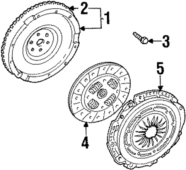 94AZ7550AA - Engine: Clutch for Ford Image