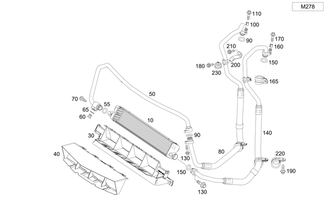2315001972 - : Oil Line for Mercedes-Benz: SL550 Image
