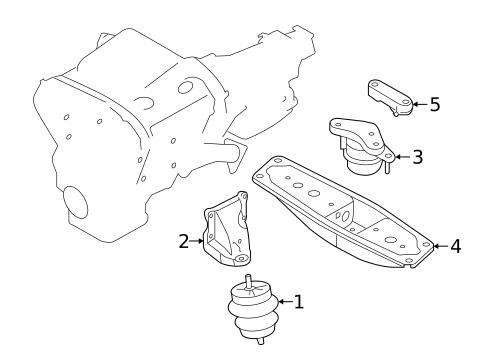 Engine & Trans Mounting for 2016 INFINITI QX50 #1