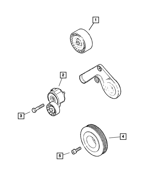 68095472AA - Cooling: Idler Pulley for Mopar Image