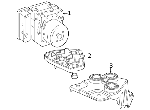 ABS Components for 2023 Mercedes-Benz EQS 450 SUV #1