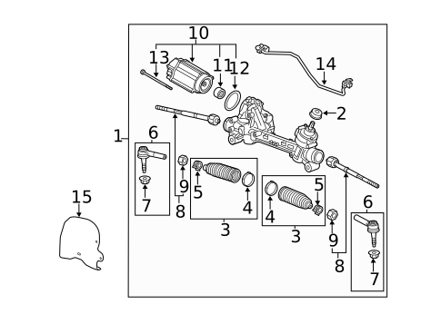 Steering Gear & Linkage for 2015 GMC Terrain #0