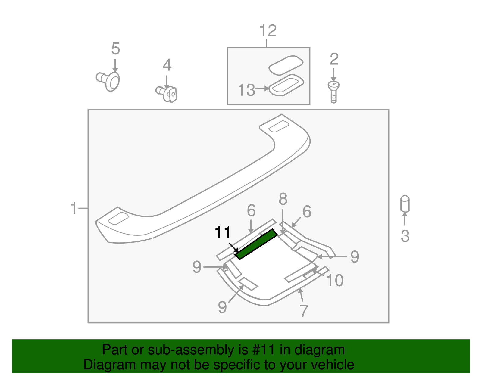 Spoiler Tape - Nissan (K6057-1A15D)