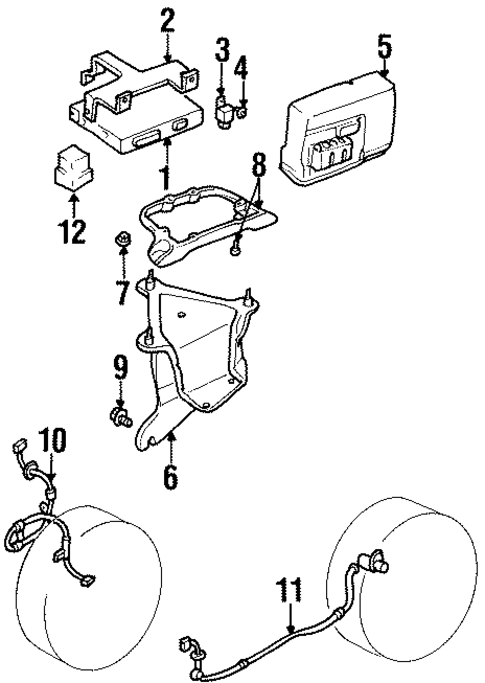 ABS Components for 1999 Suzuki Swift #0