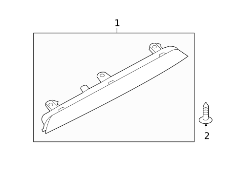 High Mounted Stop Lamp for 2011 Audi Q5 #0