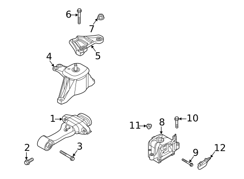 Engine & Trans Mounting for 2024 Hyundai Sonata #0