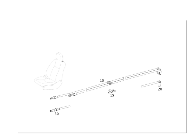 2128003015 - Vacuum System/Hydraulic System: Hose Line for Mercedes-Benz: CLS400, CLS550, CLS63 AMG, CLS63 AMG S, E250, E350, E400, E550, E63 AMG Image image