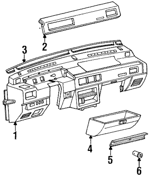 Instrument Panel for 1988 Chevrolet Spectrum #0