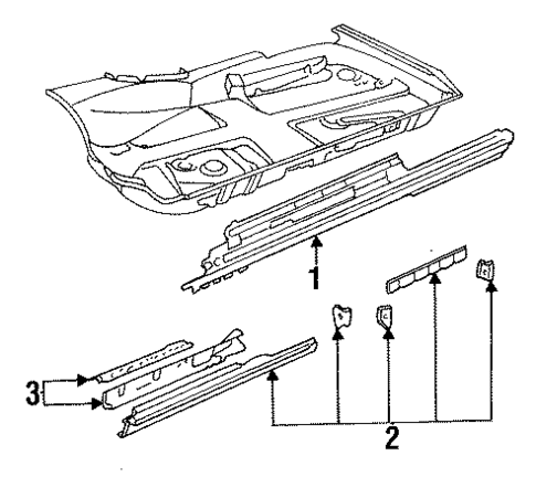 Rocker Panel for 1996 Audi Cabriolet #0