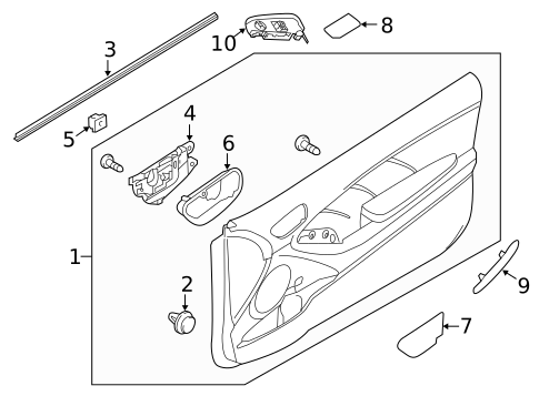 Interior Trim - Door for 2014 Kia Forte Koup #0