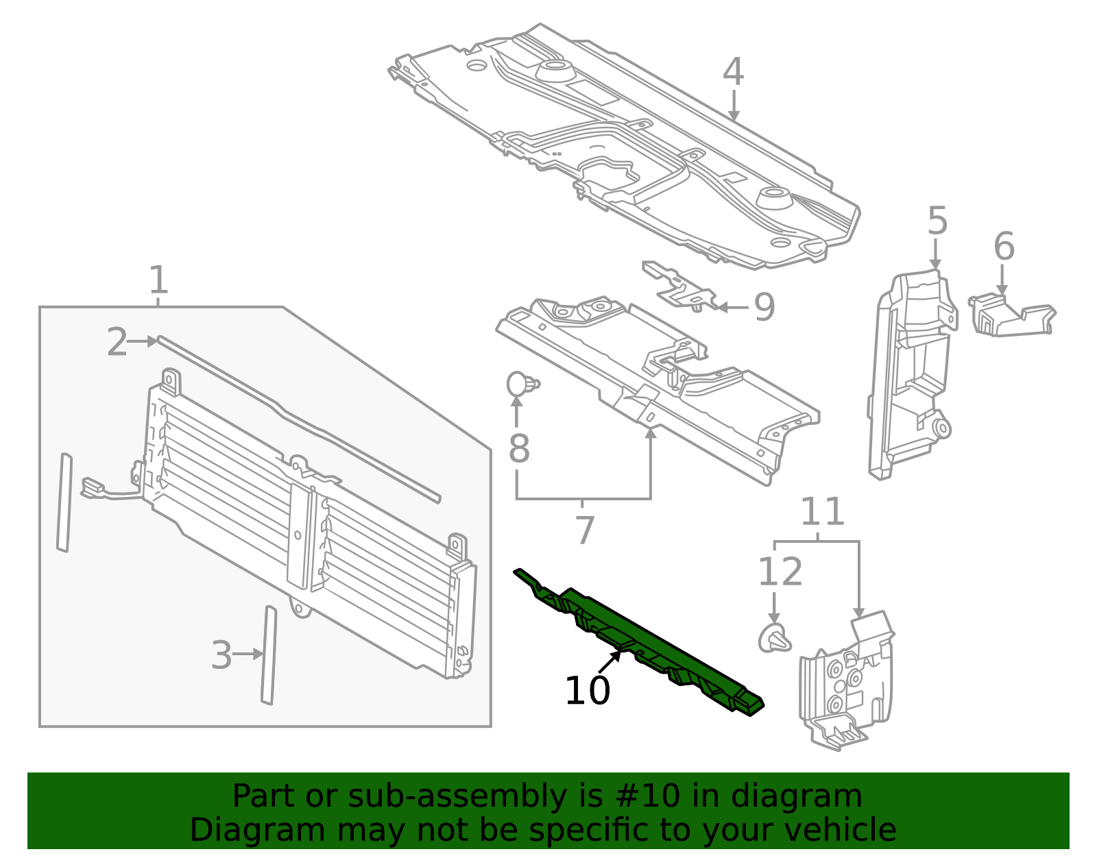 2024 Toyota Land Cruiser - Lower Guide 16592-25070 | Sparks Parts