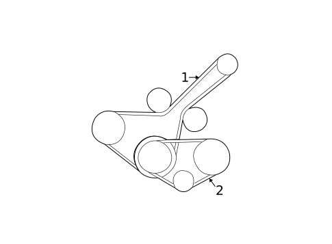 Belts & Pulleys for 2008 Nissan Maxima #0