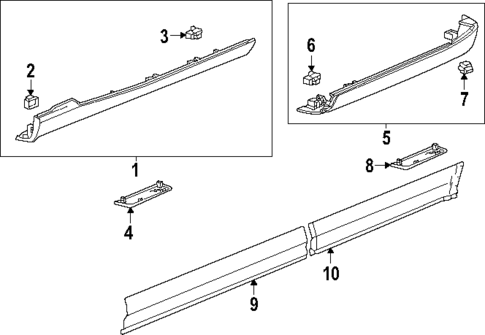 Exterior Trim - Pillars for 2025 Cadillac ESCALADE IQ #0