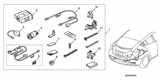 Back-UP Sensor - Attachment for 2010 Acura ZDX #0