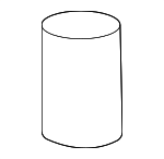 9054115111 - Body: Hood Bumper for Toyota: Celica, Corolla, Highlander, MR2, Prius C, RAV4, Sequoia, Sienna, Tundra Image