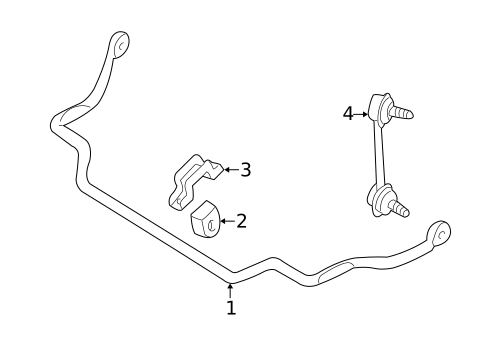 Stabilizer Bar & Components for 2002 INFINITI Q45 #1