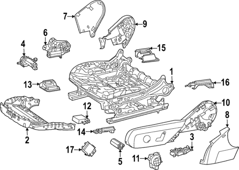 Air Bag Components for 2025 Mercedes-Benz C43 AMG #3