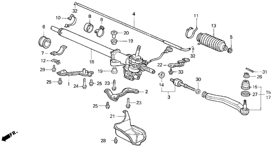 P.S. Gear Box for 1995 Honda Prelude #0