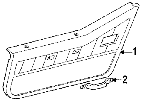 Interior Trim - Door for 1988 Jeep Wrangler #1