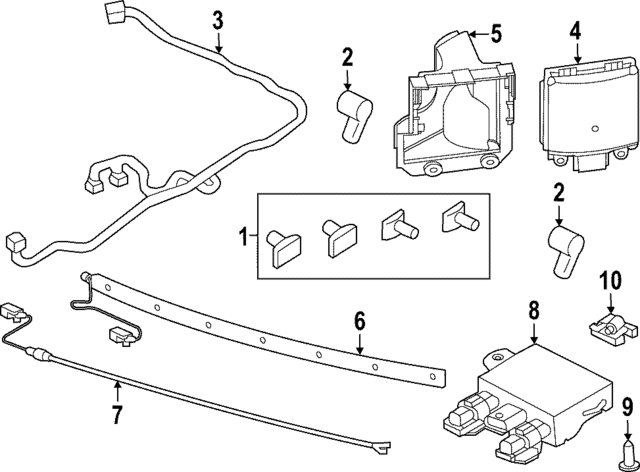 JX7Z14F680D - : Sensor for Lincoln: Aviator Image
