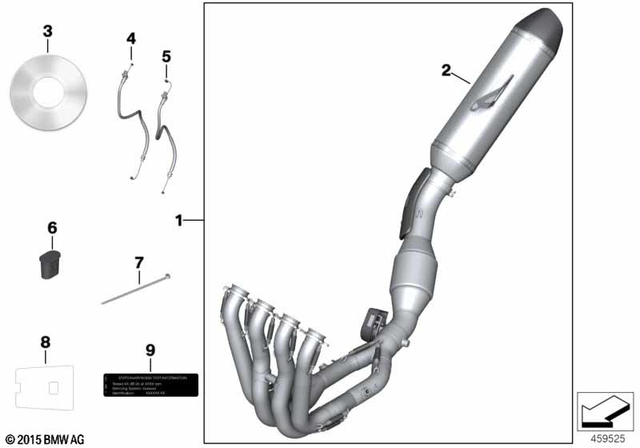 77118553960 - Exhausts &amp; Performance: Muffler, Race -  for BMW-Motorrad Image