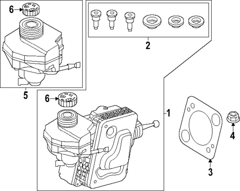 Master Cylinder - Components On Dash Panel for 2025 BMW X2 #0