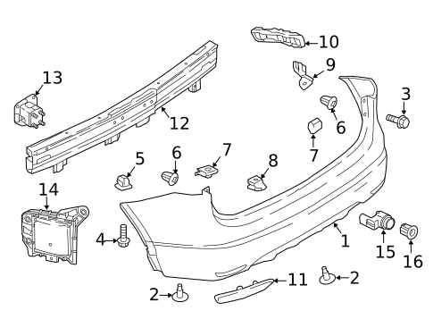 Bumper & Components - Rear for 2021 Nissan Qashqai #0