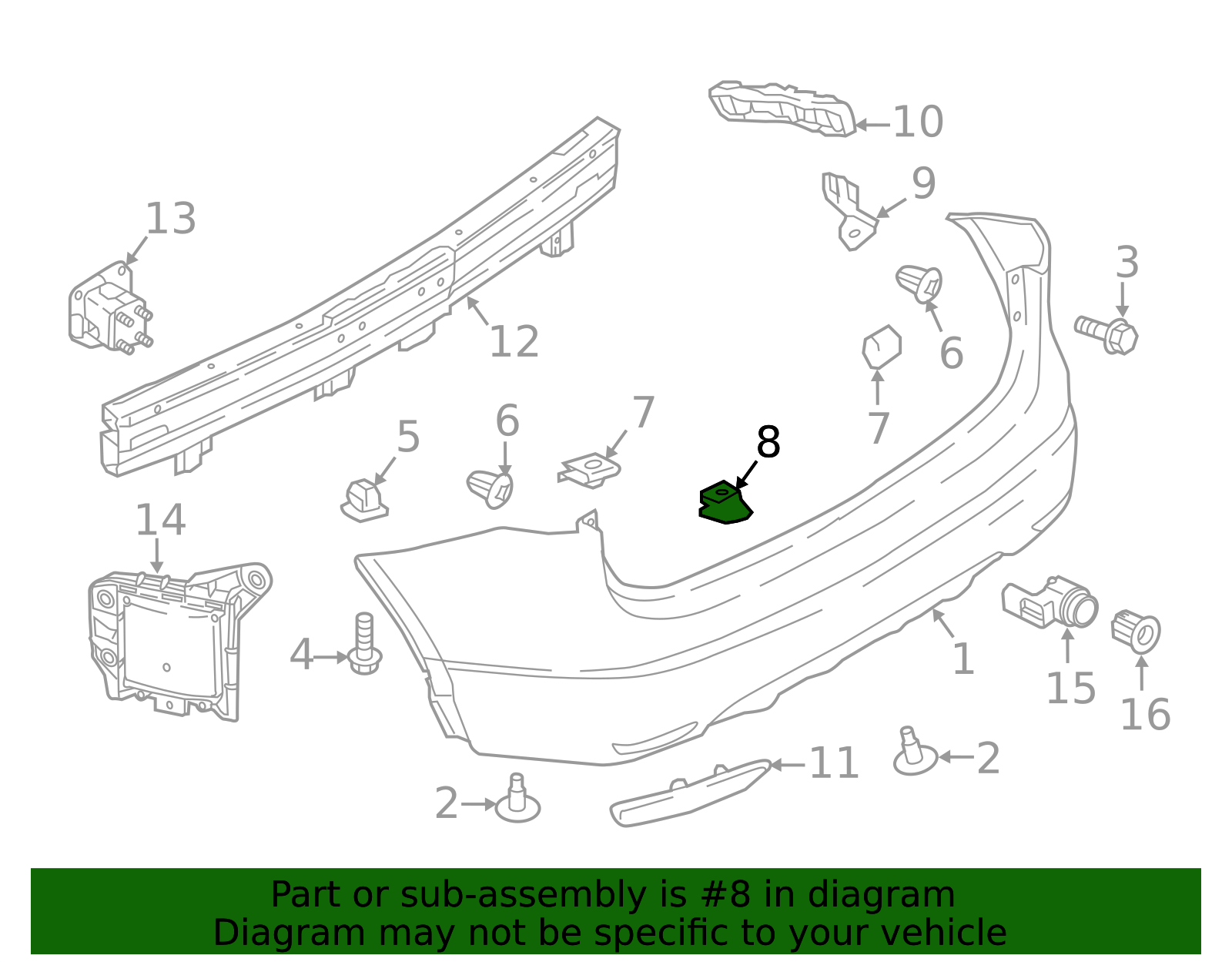 85284-JD00A - Bumper Cover Fastener 2017-2023 Nissan | Official