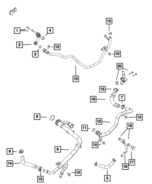 Water Pump and Related Parts for 2015 Ram 1500 #0