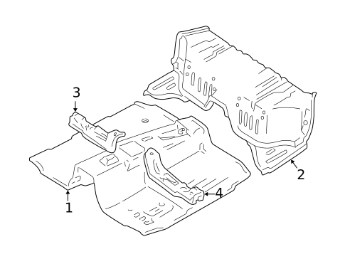 Floor for 2001 Chevrolet Tracker #0