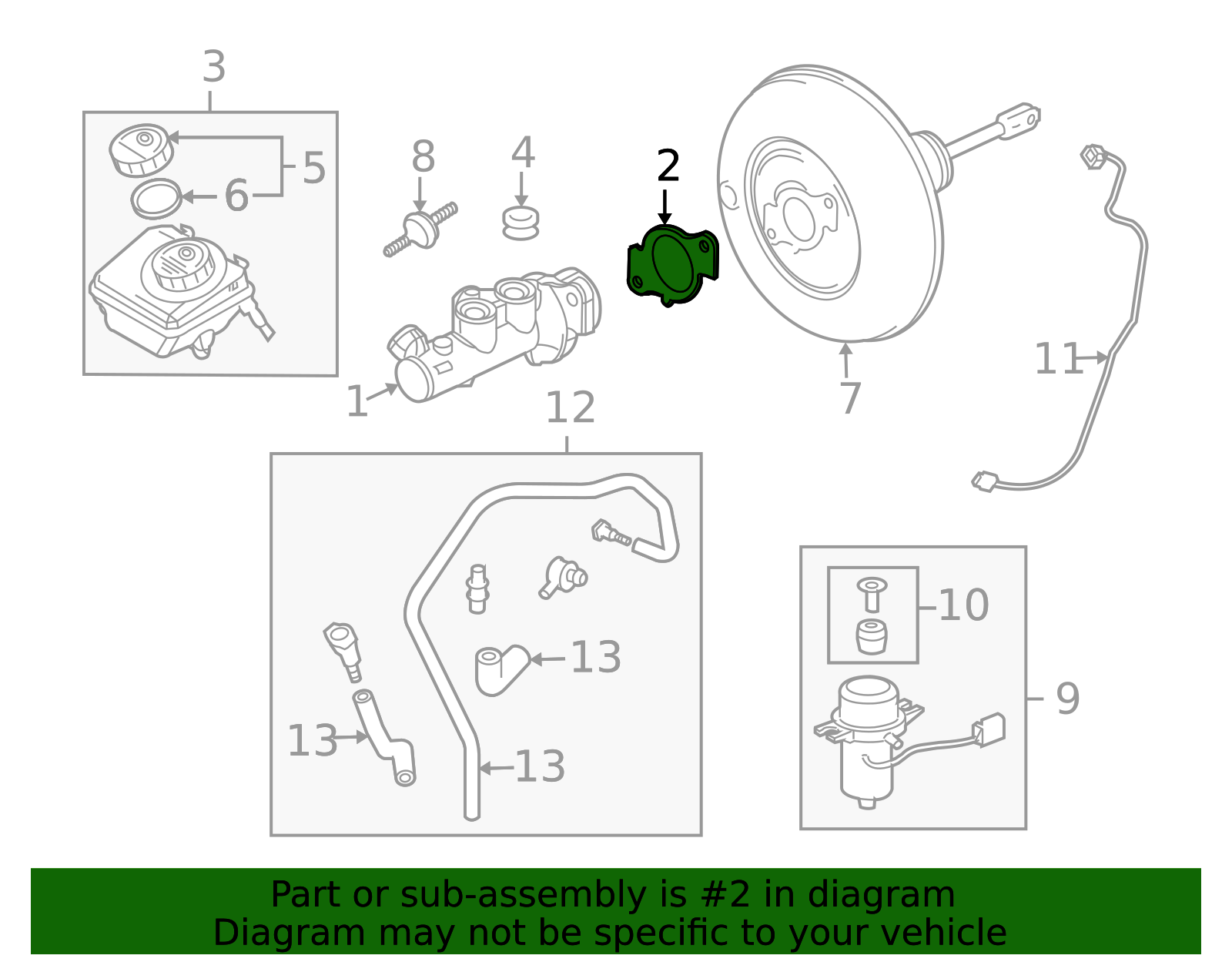 1997-2026 GM Brake Master Cylinder Seal 90509682 GM | GMPartsDirect.com