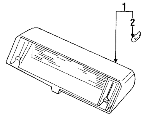 High Mount Lamps for 1991 Jaguar XJ6 #0