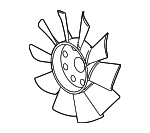 25750925 - Cooling System: Fan Blade for Cadillac: SRX, STS Image