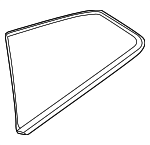 83306JF00B - : Quarter Glass for Nissan: GT-R Image