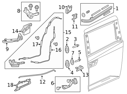 Door Hardware for 2012 Honda Odyssey #0