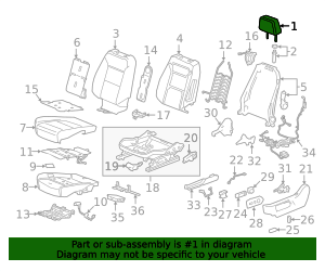 2022-2026 Chevrolet Headrest 85104158 GM | GMPartsDirect.com