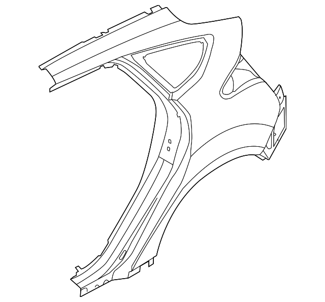 2012-2018 Ford Focus Quarter Panel CM5Z-5827841-A